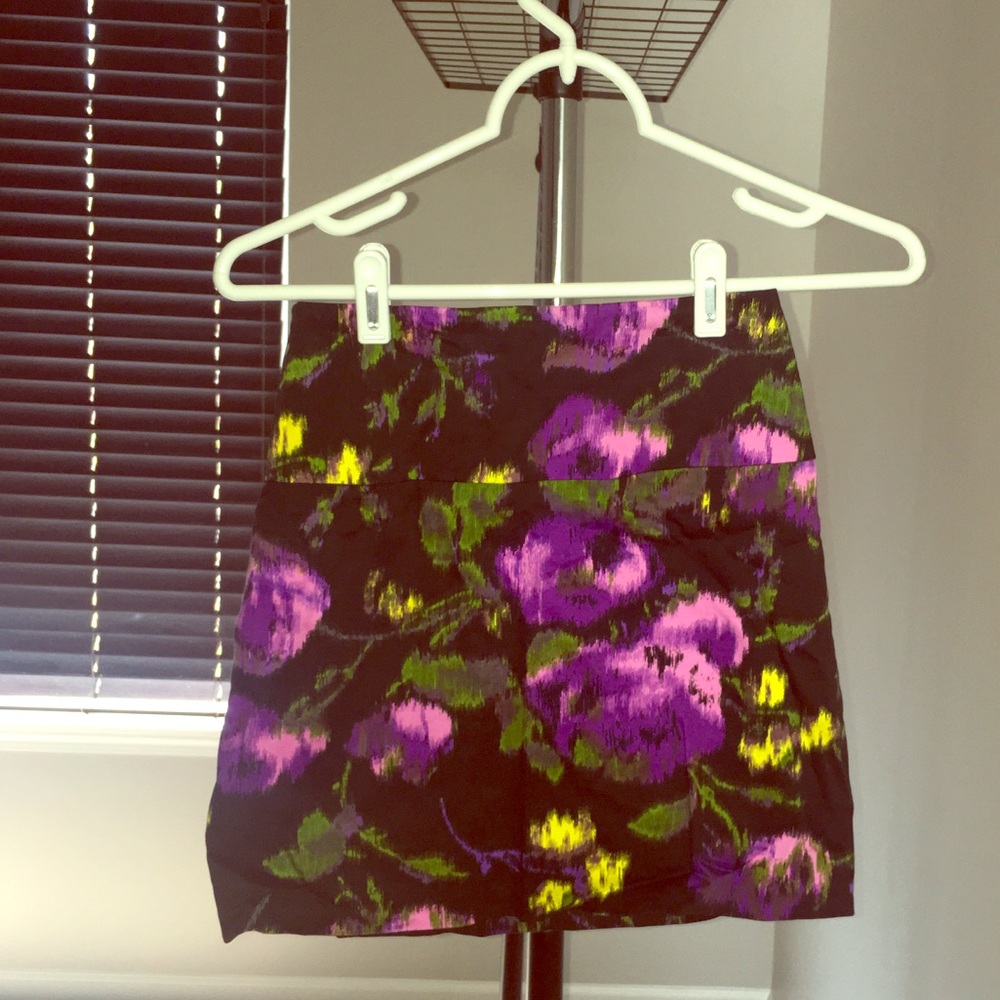 Floral miniskirt
